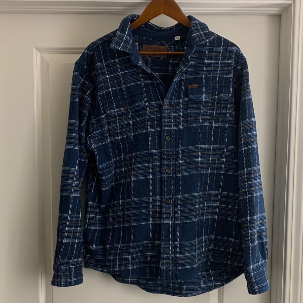 ORVIS, flannel jacket shirt, large